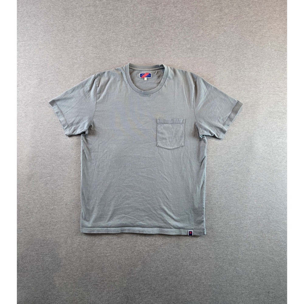 Best Made Co Pocket T-Shirt Mens L Grey Short Sleeve Cotton Crewneck Made‎ Peru